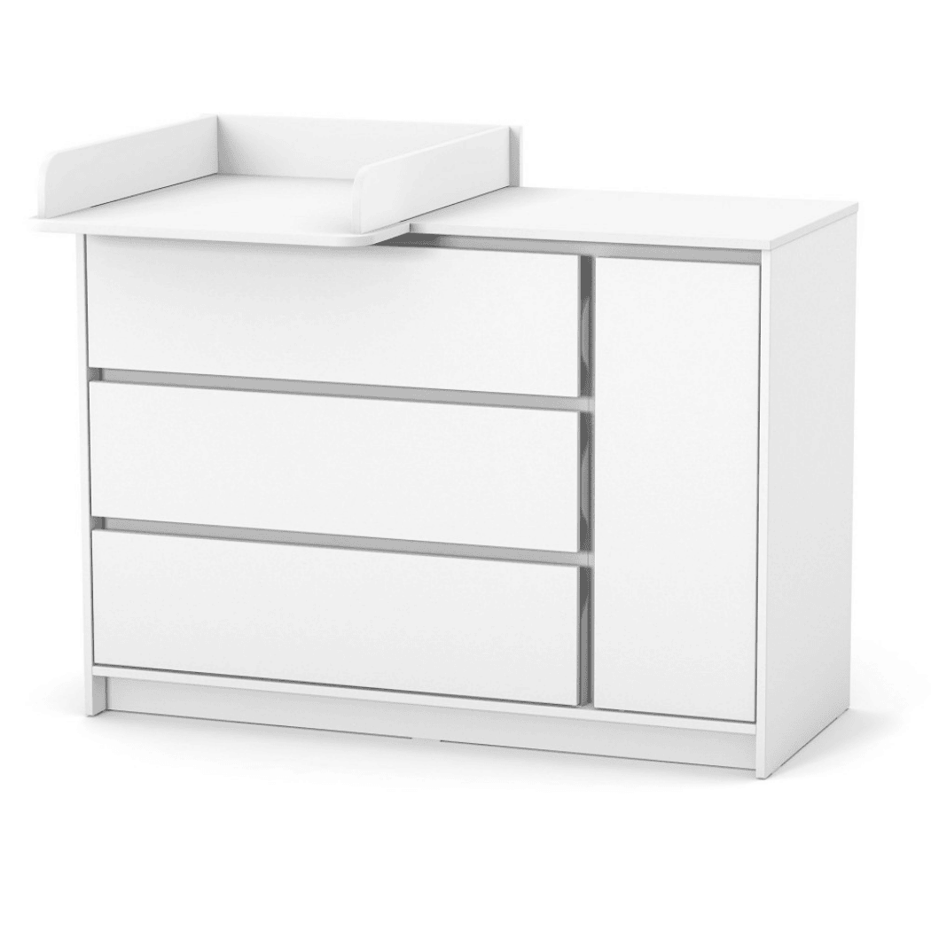 Dětská komoda Lovitto Gekko Kids, 120x51x87cm, Bílá